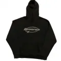 Reverse Rhinestones Oversize Hoodie