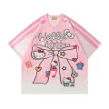 Ribbon Hello Kitty Detail Jersey Forma T-shirt
