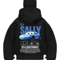 Sally Siyah Samuray Kar Maske Sweatshirt Hırka