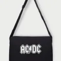 Siyah Acdc Postacı Çanta