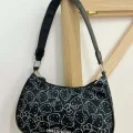 Siyah Hello Kitty Lolita Kol Çantası