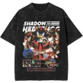 Siyah Yıkamalı Sonic Shadow Unisex T-shirt