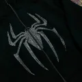 Spider Örümcek Parıltılı Taşlı Maskeli Sweatshirt Hırka