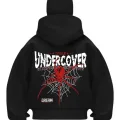 Undercover Baskılı Siyah Samuray Kar Maske Sweatshirt Hırka