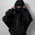 Undercover Baskılı Siyah Samuray Kar Maske Sweatshirt Hırka