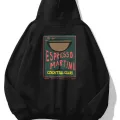 Unisex Espresso Martini Poster Sweatshirt Siyah