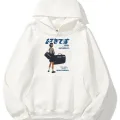 Unisex Harajuku Girl Beyaz Sweatshirt Hoodie