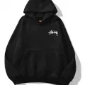Unisex Stüssy Zar Sweatshirt Siyah