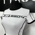 Y2k Racing Line Detail Crop Top