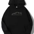 Y2K Unisex Oversize Taşlı Porsche Hoodie Sweatshirt