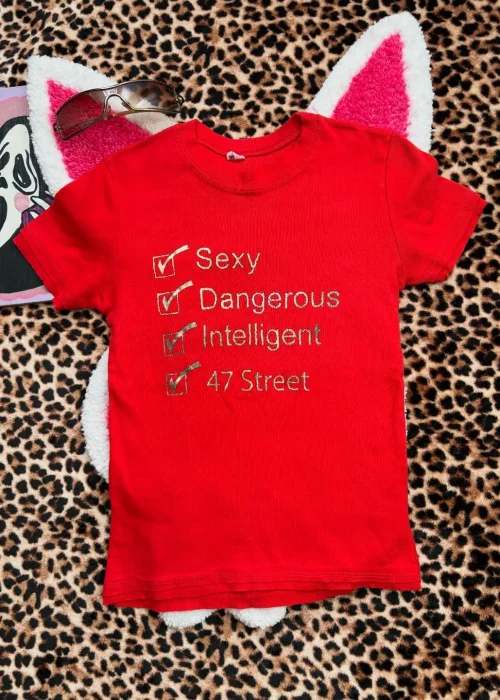 Kırmızı Danger Girl Crop
