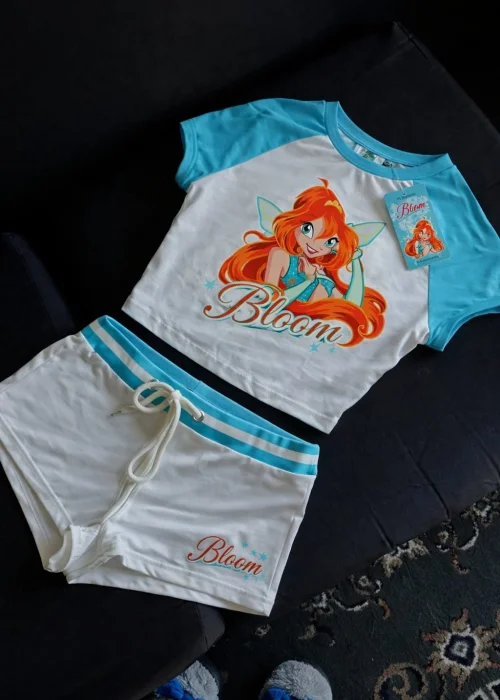 Bloom Dream Turkuaz Şort T-shirt Takım