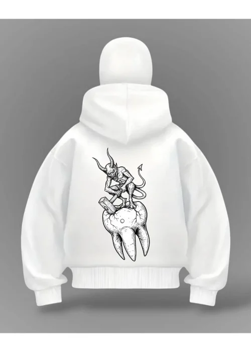 Devil Detail Full Mask Oversize Hırka