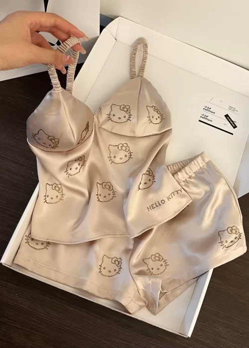 Hello Kitty Taş Detail Şık Alt Üst Takım