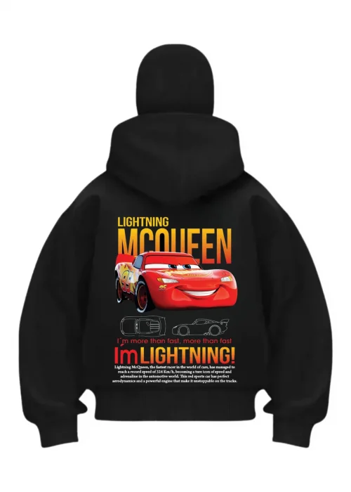 Mcquenn Siyah Samuray Kar Maske Sweatshirt Hırka