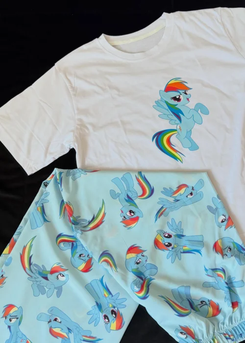 Rainbow Dash My Little Pony Desenli Alt Üst Takım