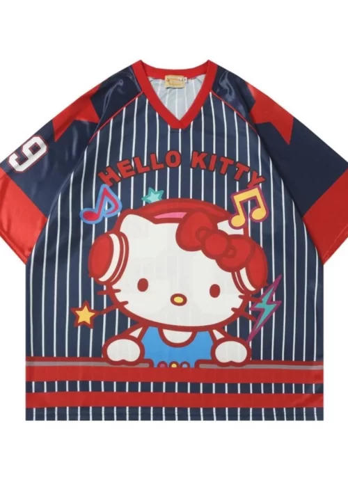 Red Hello Kitty Jersey T-shirt Forma