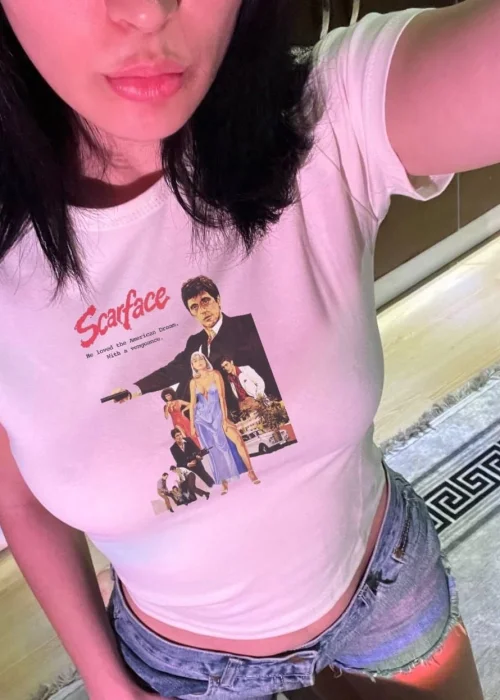 SCARFACE BEYAZ CROP