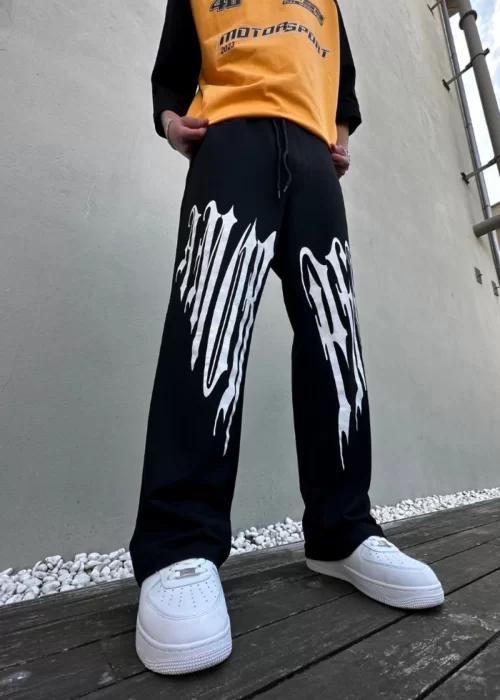 Sokak Tarzı Baskılı Unisex Baggy Eşofman