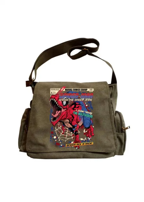 Spiderrex Unisex Yeşil Postacı Çantası