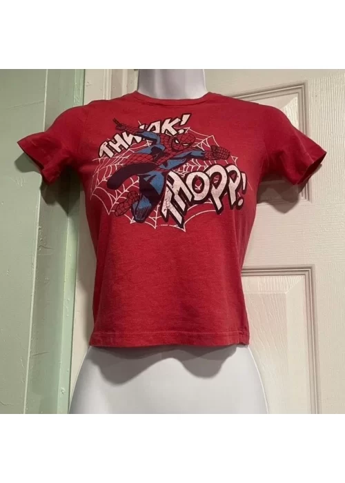 THWAK THOPP kırmızı spider crop top