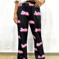 Barbie Yazılı Bol Paça Eşofman Altı