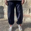 Çizgi Detay Lacivert Paraşüt Eşofman