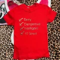 Kırmızı Danger Girl Crop
