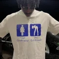Your Girlfriend Vs My Girlfriend Baskılı Oversize T-Shirt