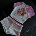 Flora Dream Pembe Şortlu Takım