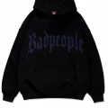 Badpeople Mavi Taş Baskılı Oversize Unisex Kapüşonlu Sweatshirt