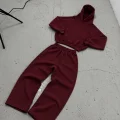 Basic Baggy Kalıp Düz Eşofman Sweatshirt Takımı