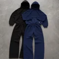 Basic Baggy Kalıp Düz Eşofman Sweatshirt Takımı