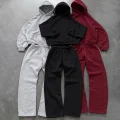 Basic Baggy Kalıp Düz Eşofman Sweatshirt Takımı