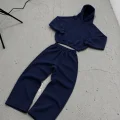 Basic Baggy Kalıp Düz Eşofman Sweatshirt Takımı