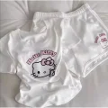 Beyaz Hello Kitty Bluz Şort Alt Üst Takım