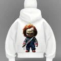 Chucky Detail Full Mask Oversize Hırka