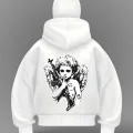 Devil Baby Detail Full Mask Oversize Hırka