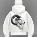 Goat Detail Full Mask Oversize Hırka