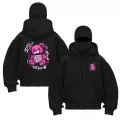 Gothic Bear Baskılı Kar Maskeli Ninja Unisex Sweatshirt Hırka