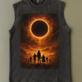 Güneş Atlet Bisiklet Yaka Yıkamalı Vintage Unisex Oversize