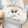 Kemer Boy Martini Baskılı Crop Bluz