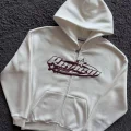 RVW Logo Baskılı Premium Full-Zip Kapüşonlu Sweatshirt