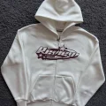 RVW Logo Baskılı Premium Full-Zip Kapüşonlu Sweatshirt