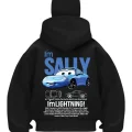 Sally Siyah Samuray Kar Maske Sweatshirt Hırka