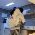 siyah beyaz ekose eşofman altı