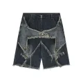 Stars Patch Detaylı Kot Pantolon Şort