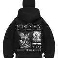 Supremacyy Siyah Samuray Kar Maske Sweatshirt Hırka