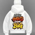 Work Hard Detail Full Mask Oversize Hırka