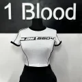 Y2k Racing Line Detail Crop Top